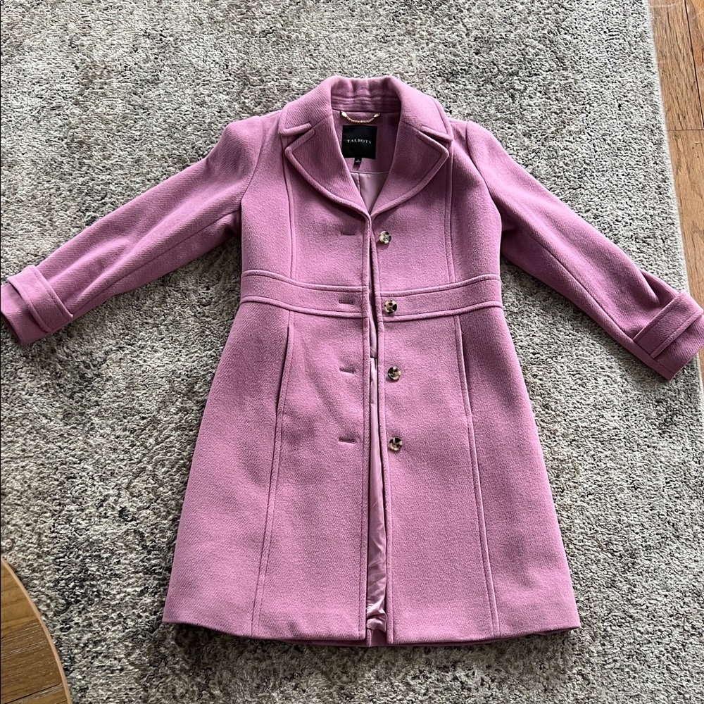 Talbots Pink Trench Coat
